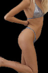 very slender sweetie in silk panty set